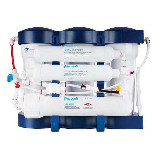 6 Stage Reverse Osmosis Water Filter System with Mineralization, RO, Ecosoft P'URE